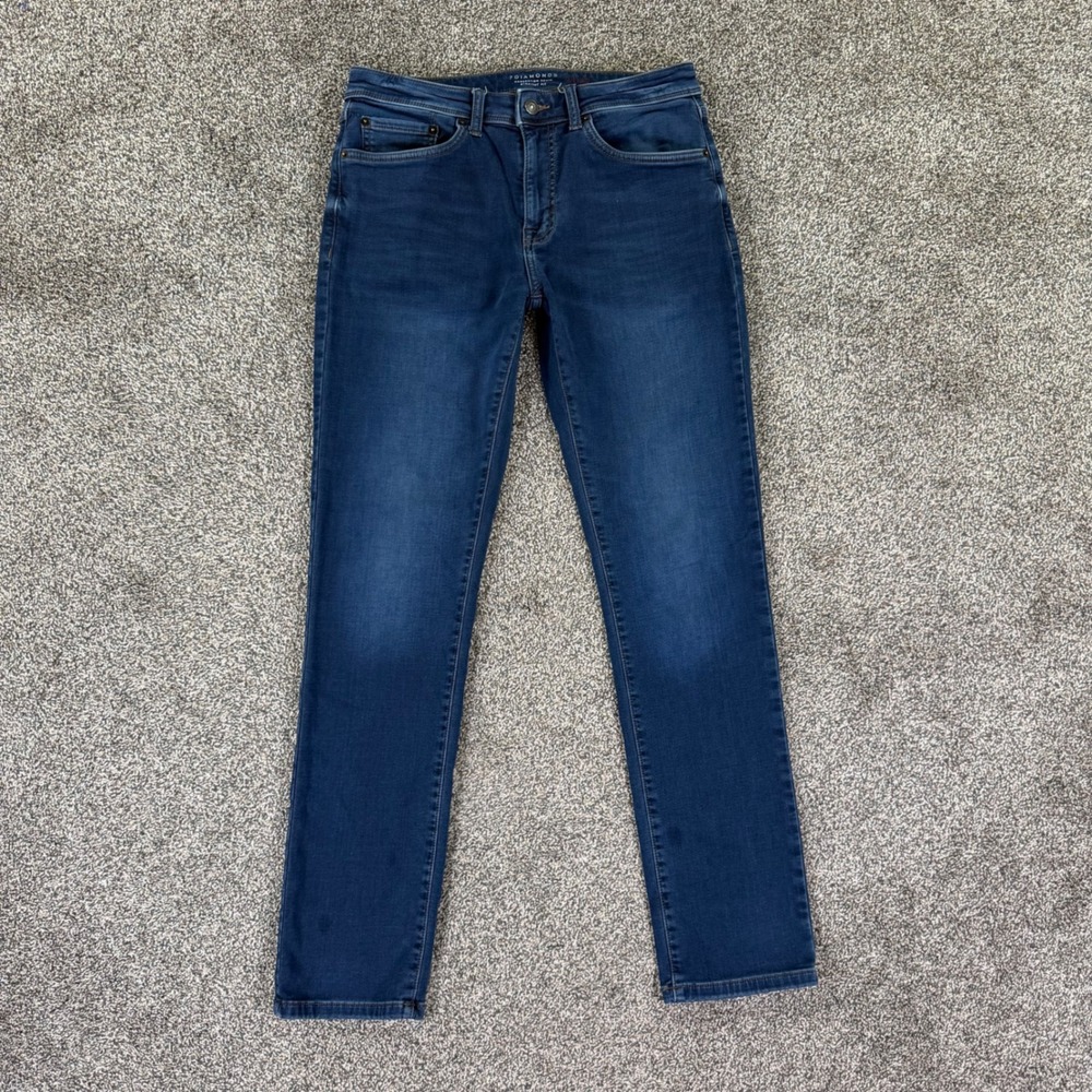 7 Diamonds Generation Denim Straight Fit Jeans Mens 31x32 Dark Wash Casual Work